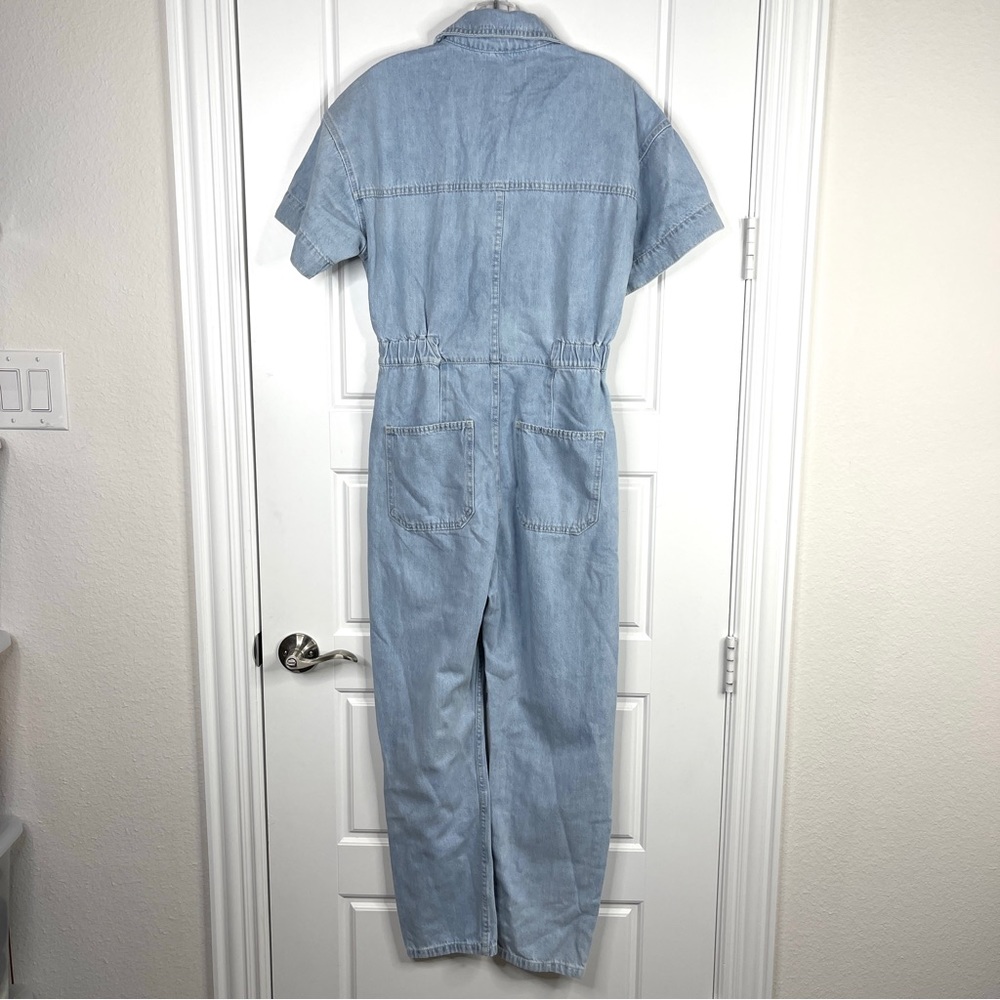 FREE PEOPLE Marci Coverall Jumpsuit NEW Size S Clear Skies Blue - Picture 8 of 13